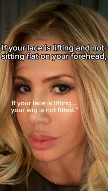 your lace is lifting and not sitting flat on your forehead,
you don’t need more glue… you need better tension.

There are a few ways to fix this.

You can use the elastics that come inside most wig caps,
placing them into the side pockets for a tighter fit.

Or you can install a wide elastic band
that goes from one side to the other inside the cap.

But the most natural—and most comfortable—result
comes from tightening the lace at the sides.

I start by pinning the excess to find the right tension.
Then I sew it with nylon thread, shaping the fit to the head.

The key is precision—
no folds, no bulk, no bumps.

Because the moment your lace sits flat…
your hairline disappears.
#wiglife #wigtips #wigcare